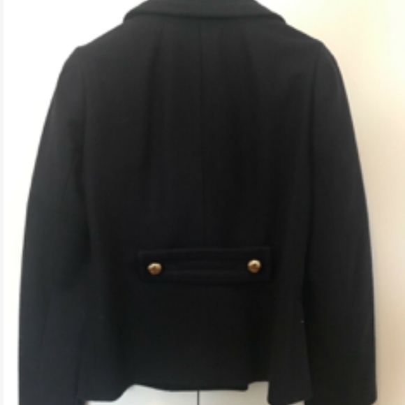 COACH POPPY PEA COAT JACKET - GOLD BUTTONS SIZE XS - Picture 2 of 3